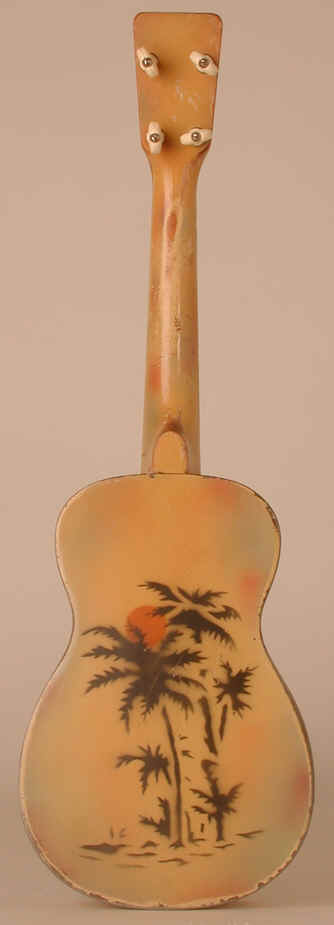National polychrome triolian large ukulele