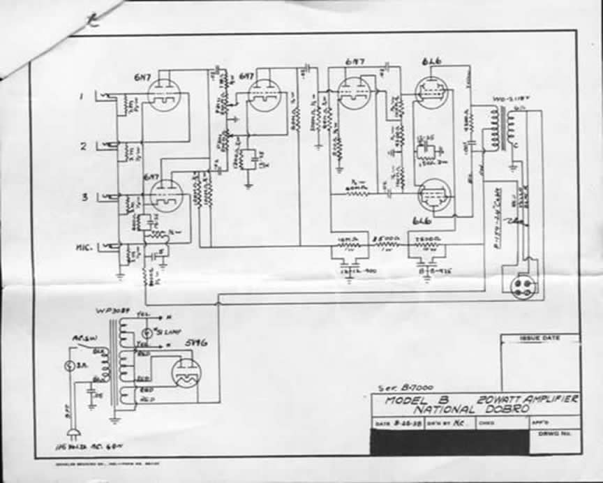 National/Supro/Valco schematic